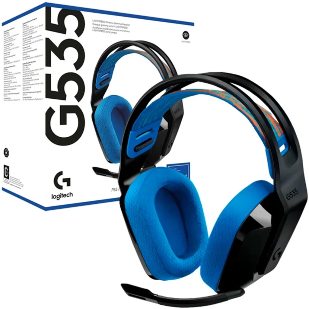Imagen 4 de Audífonos Inalámbricos Gamer Logitech G535 LigthSpeed 2.4Ghz PC/PS Azul/Negro