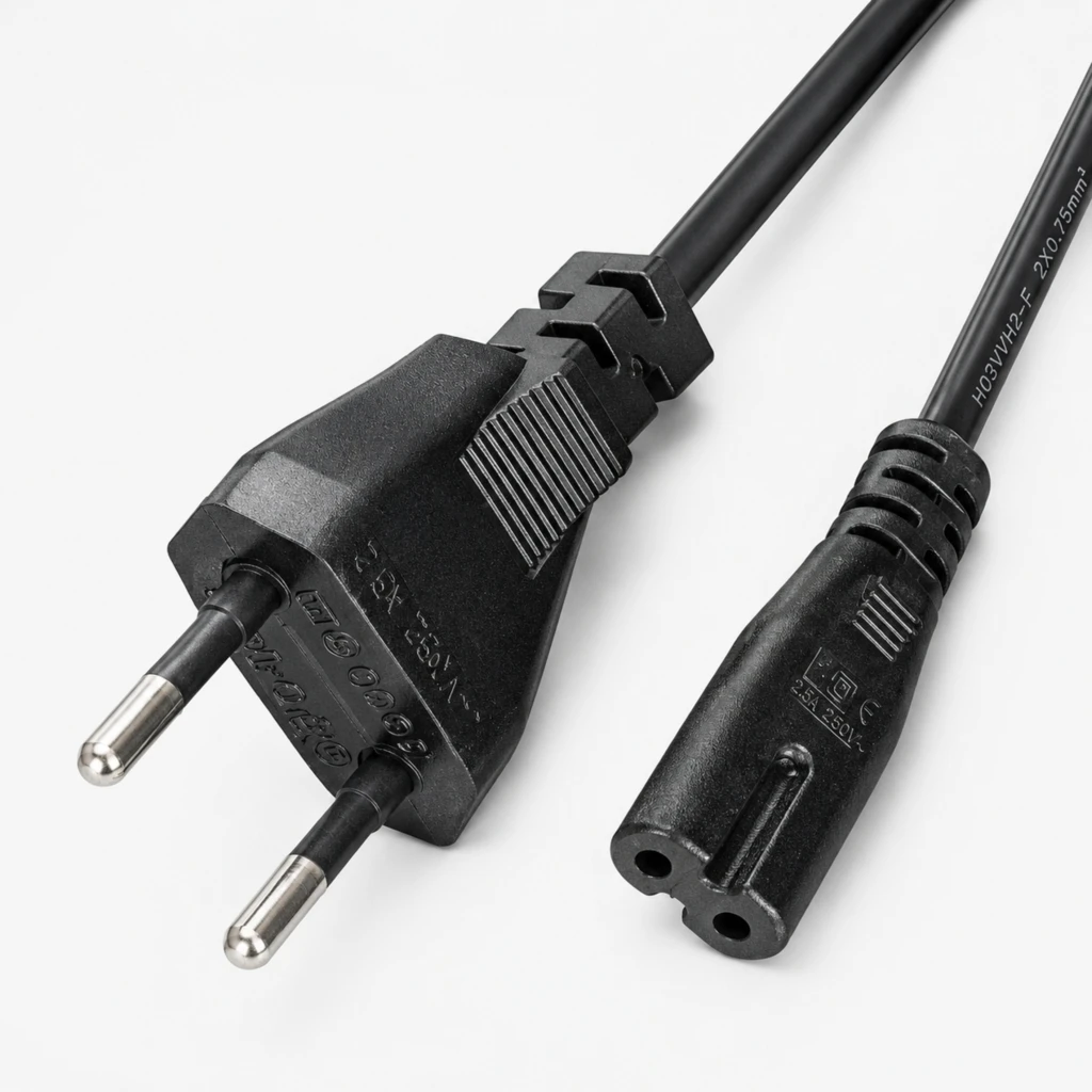 Cable de Poder Tipo 8 (Bipolar) Generico Longitud del Cable 1.8 metros 