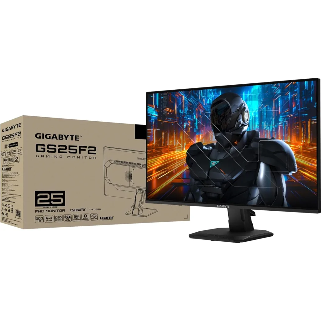 Imagen 1 de Monitor Gamer Gigabyte GS25F2 24.5" FHD 1920*1080 IPS 1*DP 2*HDMI 200Hz