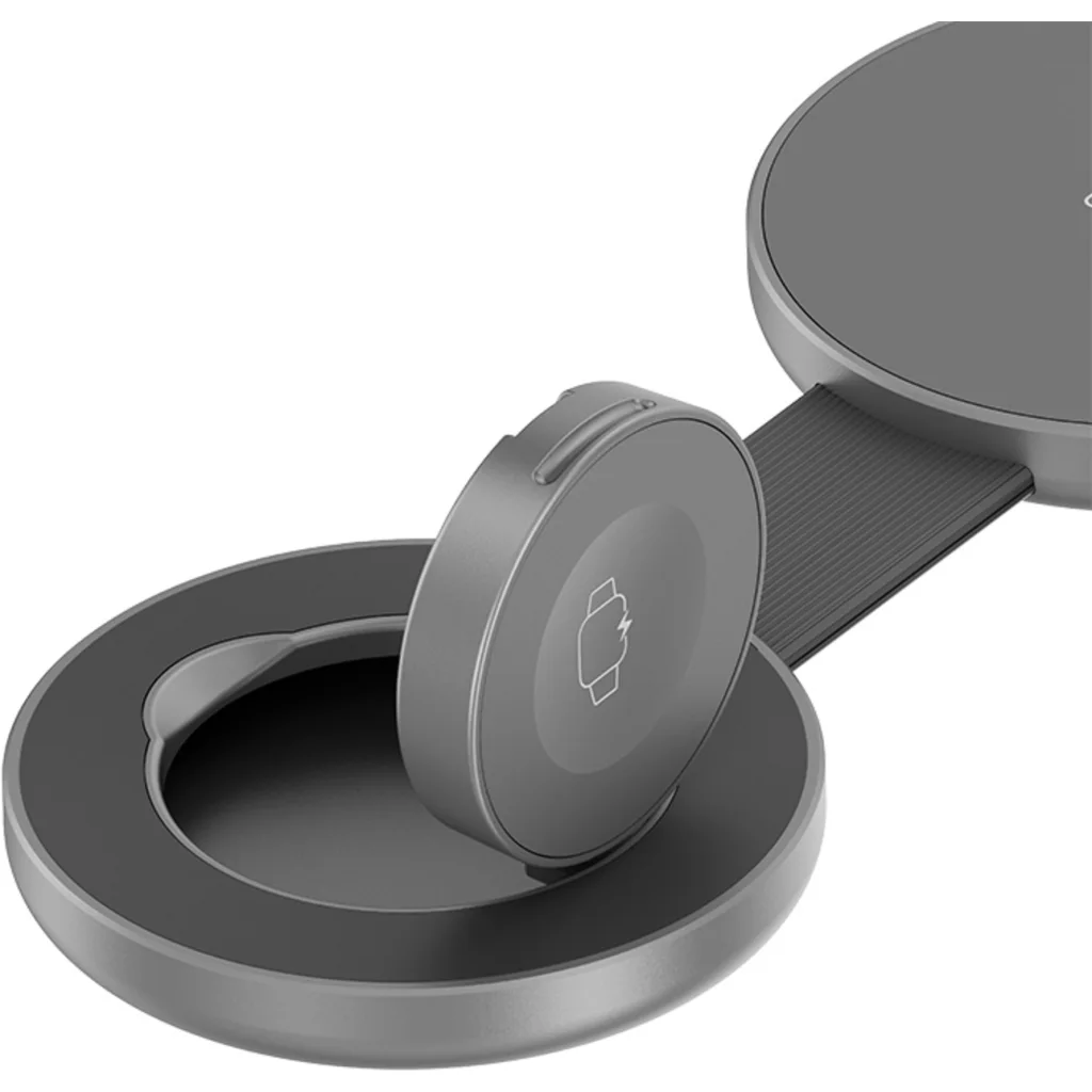 Imagen 10 de Klip Xtreme - Charging stand / battery charger - 15 Watt - 24 pin USB-C - Cellular phone / Wireless earbuds / Apple AirPods / Apple Watch - Wireless - Para Smartphones - 3 in 1 foldable