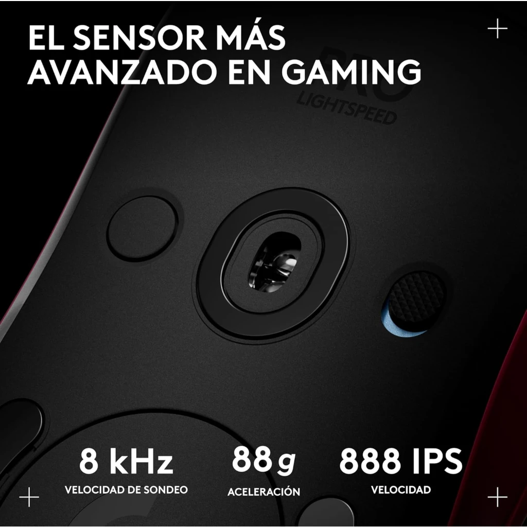 Imagen 7 de Mouse Gamer Logitech Pro 2 LIGHTSPEED Inalámbrico Sensor HERO 2 Rosa