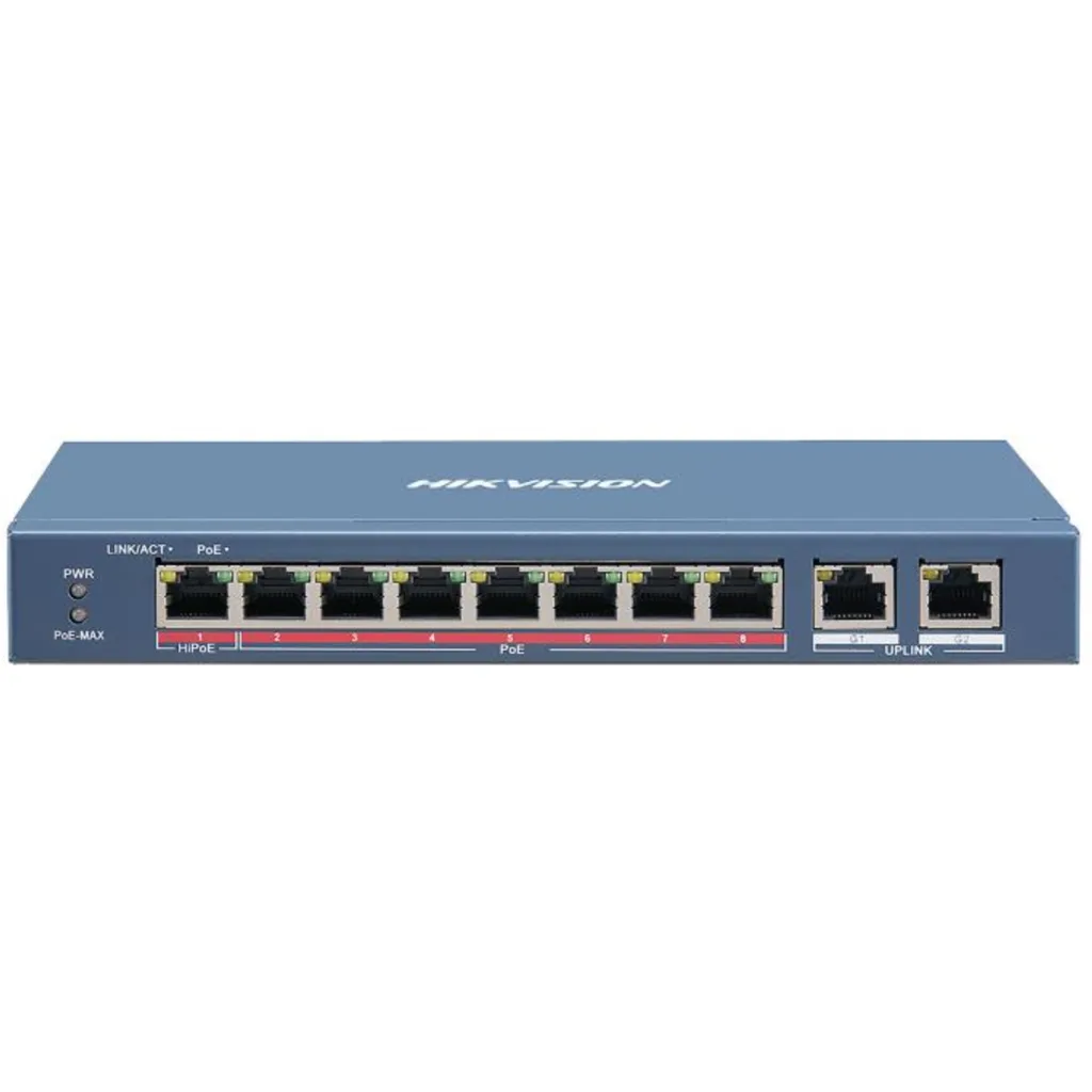Imagen 2 de SWITCH 10/ 100/ 1000 8P POE DS-3E0310HP-E(O-STD)METAL HIKVISION