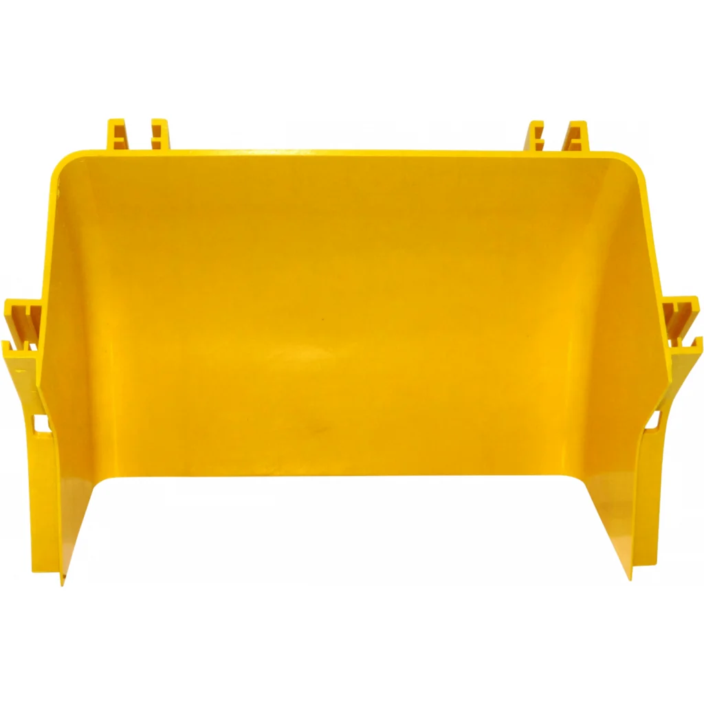 240x100mm Angulo 45o Interior Amarilla PC+ABS LSZH Macho