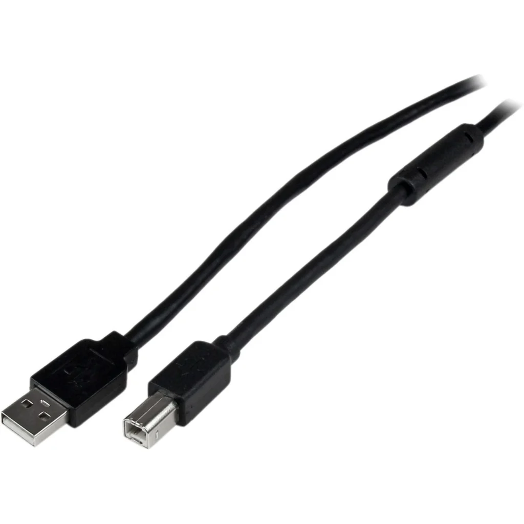 Cable USB-A a USB-B v2.0 M/M Activo Amplificado 20 metros Color Negro - StarTech