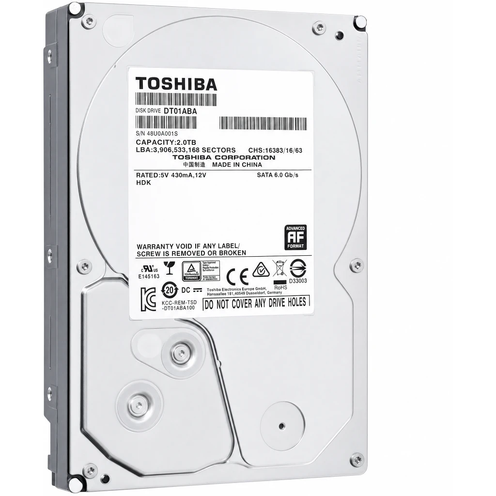 Imagen 1 de Disco Duro Toshiba DT01ABA200V 2TB 3.5" SATA 3 5700RPM6GBp/s 32MB Pull Condition