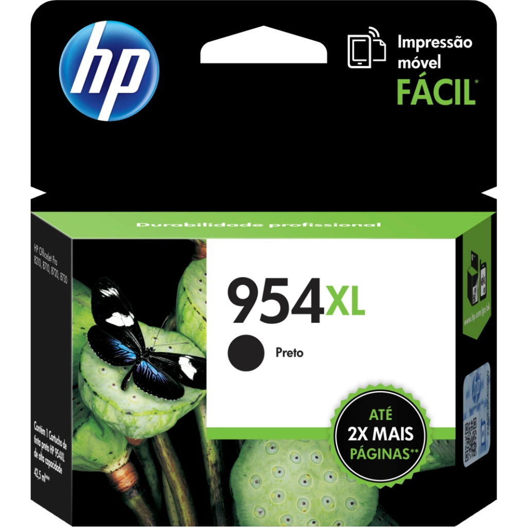 Cartucho de Tinta HP 954XL Negro L0S71AL 2000pag. OfficeJet 7740/8210 /7730/7720
