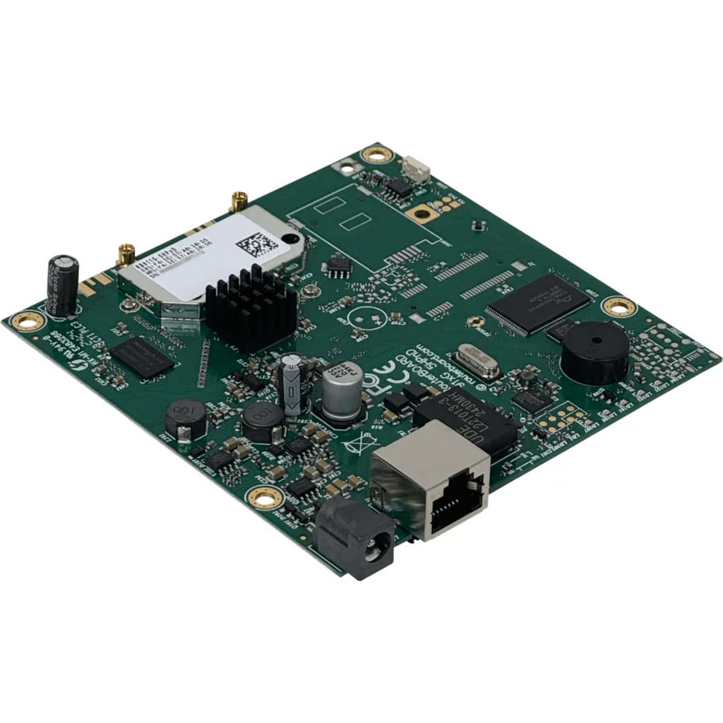 Imagen 2 de RouterBOARD 911G 5GHz high power con Gigabit y RouterOS. Placa compacta para CPE, enlaces punto a punto y soluciones inalámbricas outdoor.