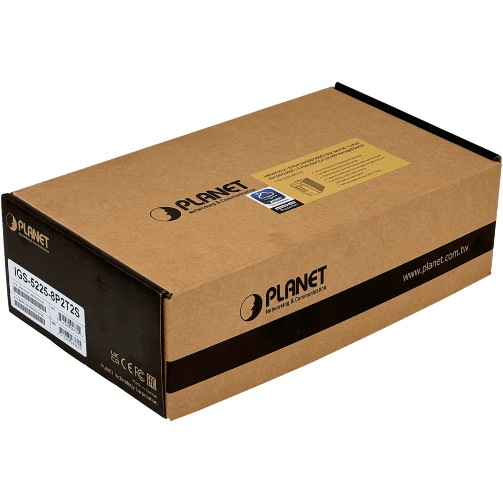 Imagen 4 de PLANET Switch 8-1000-PoE 2-1000 2-SFP 240W-tot Riel-DIN Industrial 12p