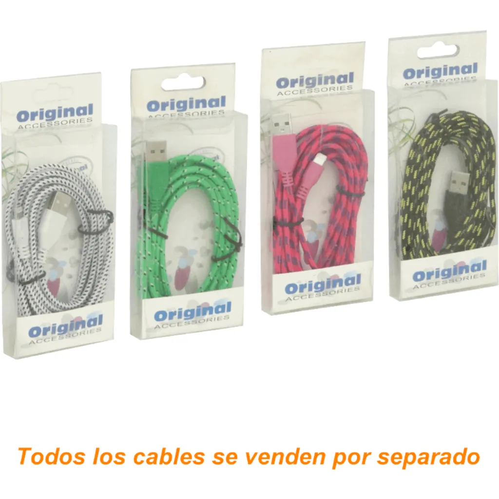 Cable USB Lightning 3mt A-Macho 300cm Colores Lighting