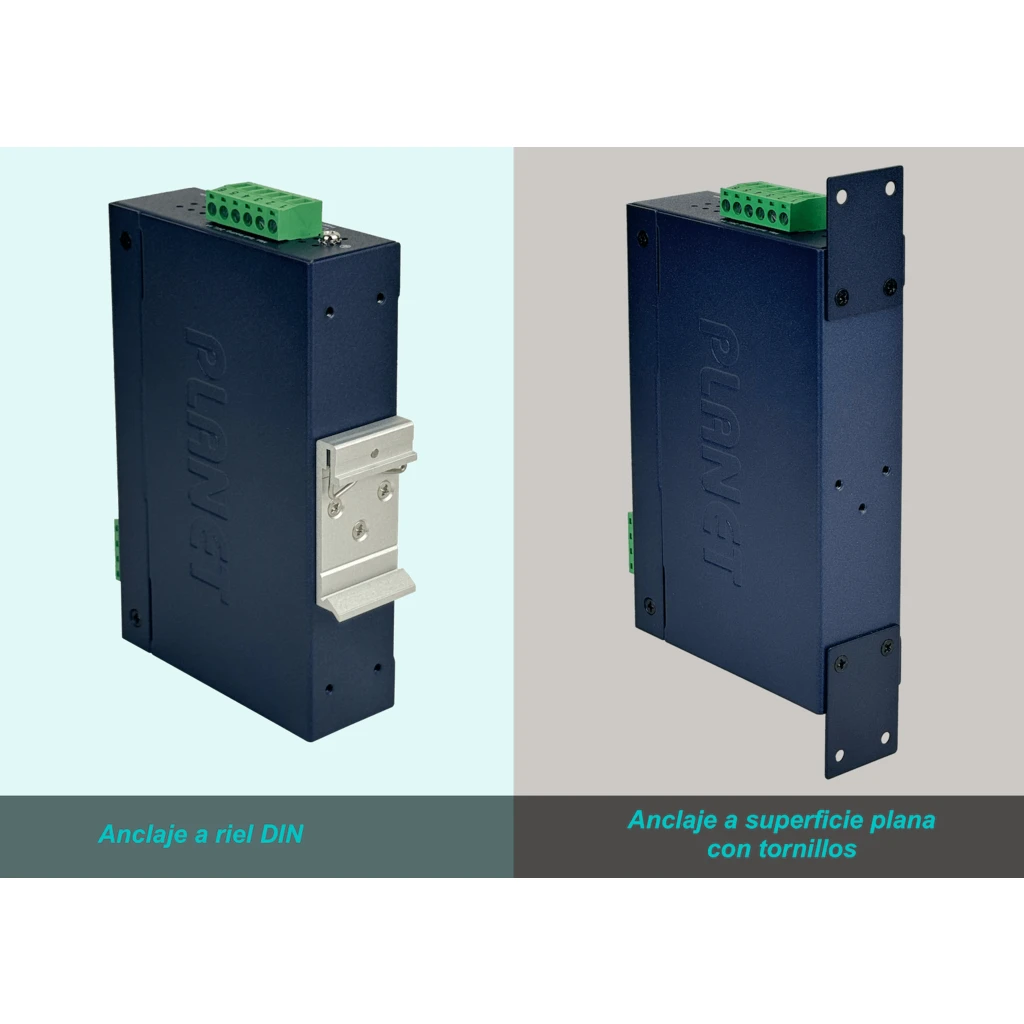 Imagen 6 de PLANET industrial 1-100 1-DB9 RS232 RS485/422 req12-48V SerialEthernet