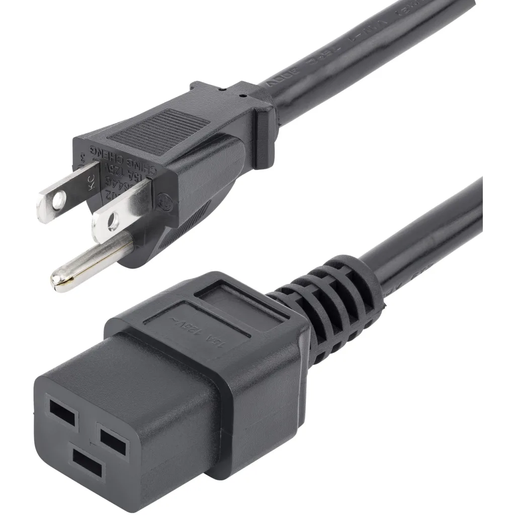 Cable de 1.8m NEMA 5-15P a C19 PC