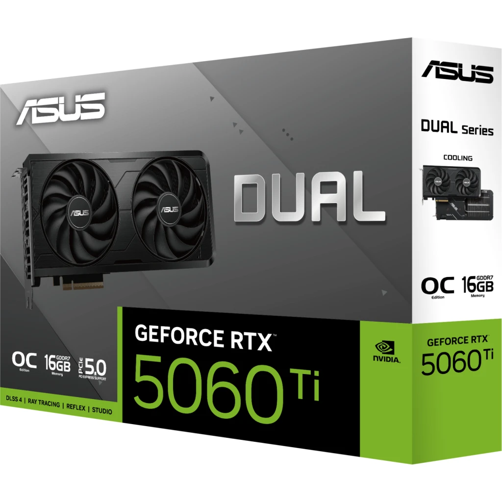 Imagen 13 de Tarjeta de Video Asus Dual Foce RTX-5060Ti Evo OC 16GB GDDR7 HDMI DP 2.1 Slot
