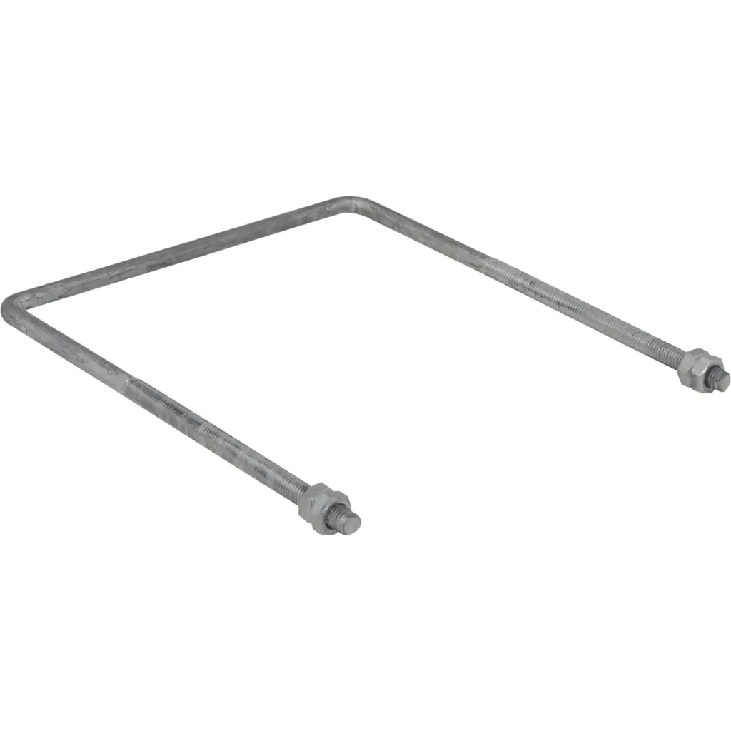 Imagen 1 de 255x285x13x160mm 4xHex-21mm Abrazadera 1/2 BT para Poste