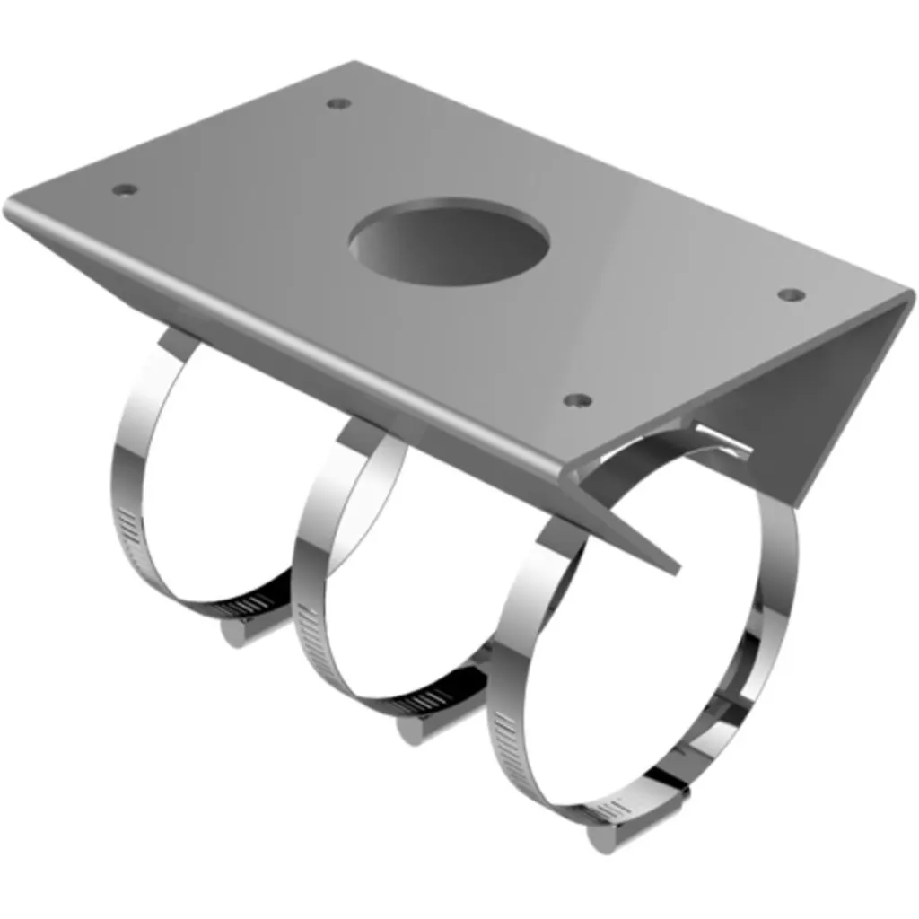 Imagen 2 de Adaptador para poste Hikvision compatible con soporte DS-1602ZJ