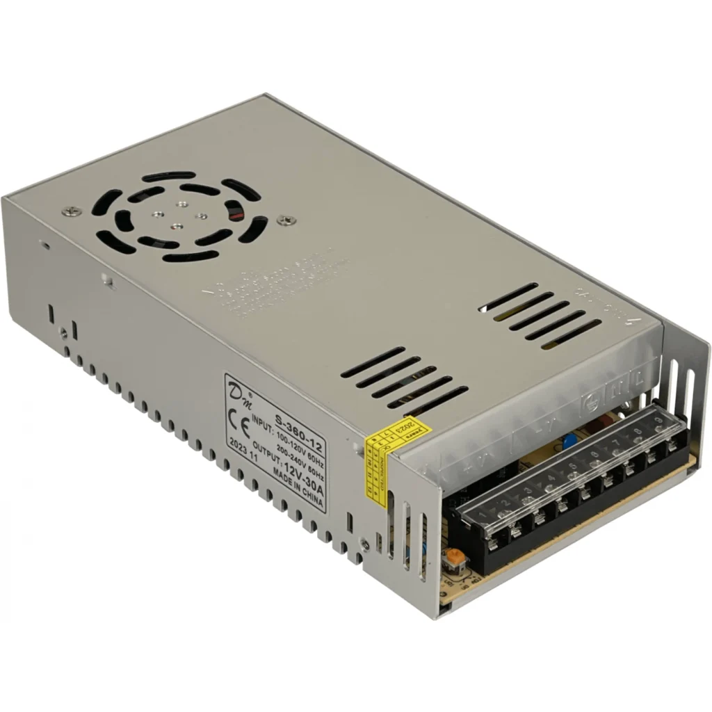 Imagen 4 de 12VDC 30A 360W OPEN-FRAME FUENTE PODER INTERIOR IP20 AJUSTABLE S360-12
