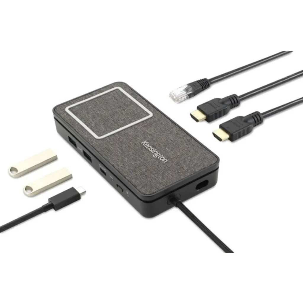 Imagen 4 de Docking Station con Qi Kensington SD1700P USB-C a 2*HDMI 4K LAN 2*USB-A USB-C Q 