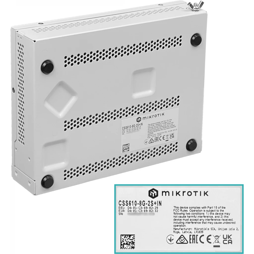 MIKROTIK Cloud Smart Switch 610-8G-2S+IN with SwitchOS (EU)