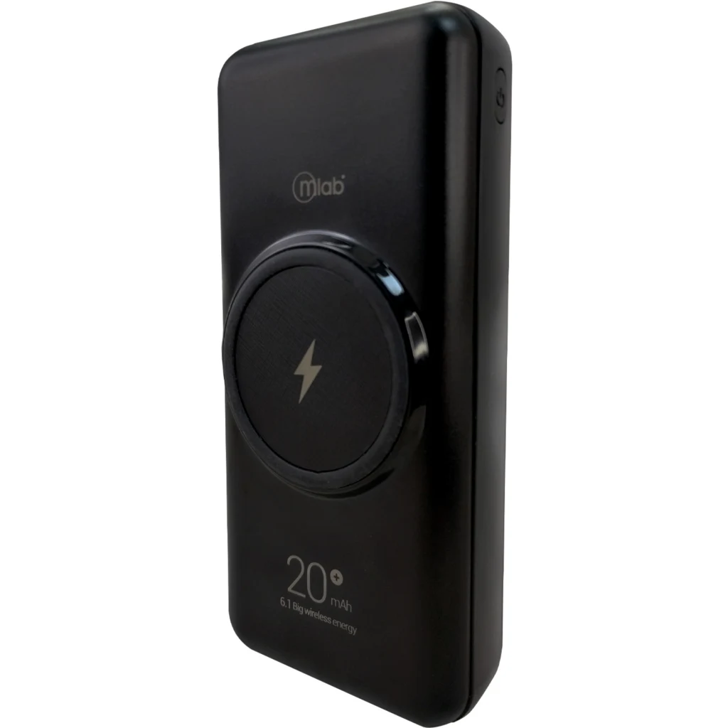 Imagen 1 de MLAB POWERBANK INALAMBRICO 20.000mAh CARGADOR PORTATIL LCD BIG WIRELESS ENERGY 6