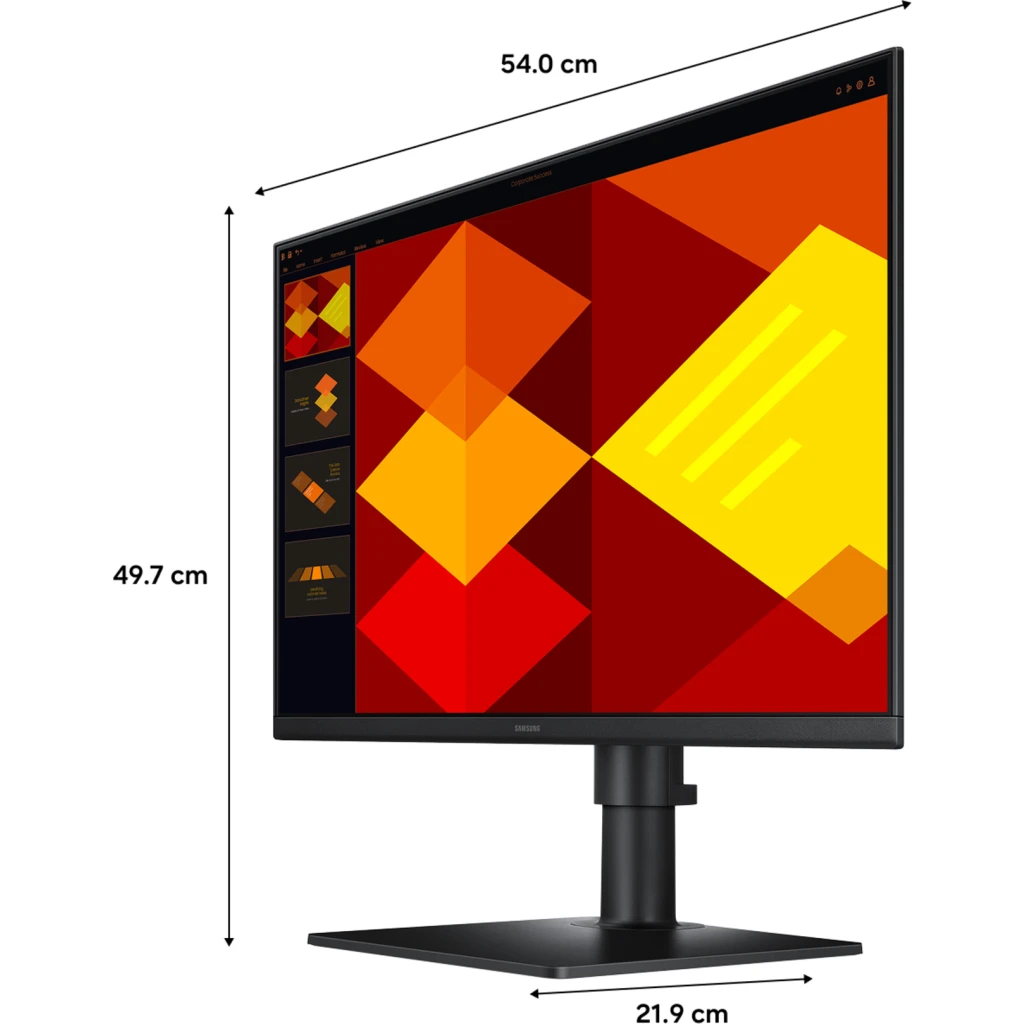 Imagen 1 de Monitor Samsung S40GD 24" FHD IPS 100Hz DP HDMI Altura ajustable y Pivoteable