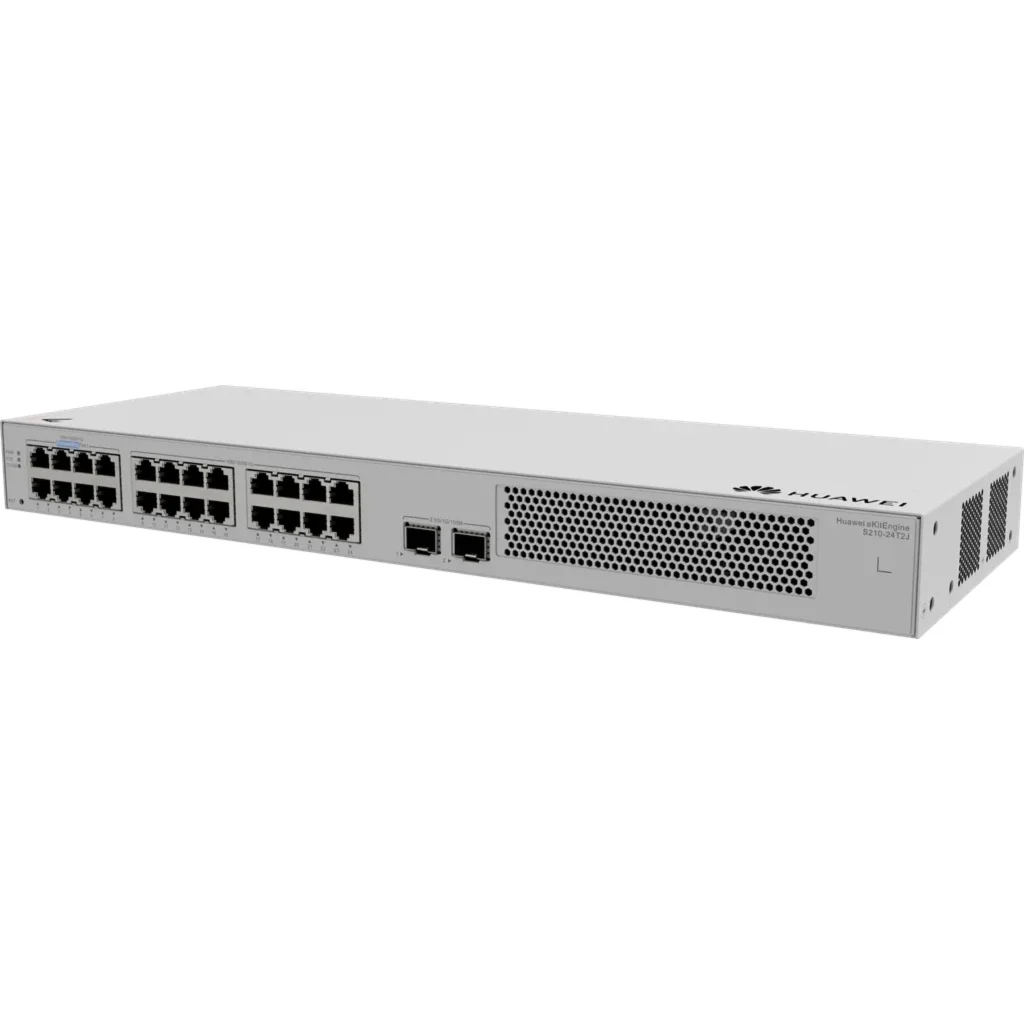 Imagen 1 de S210-24T2J. S210-24T2J (24*10/100/1000BASE-T ports, 2*2.5GE SFP ports, built-in AC power, Fanless)