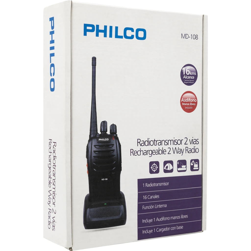 KIT INTERCOMUNICADOR PORTATIL C/CARG. Y M.LIBRES