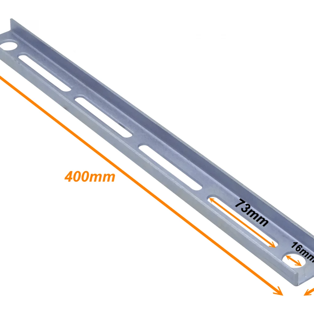 Imagen 1 de 40cm 2-Perf Barra Metal Ranurada Soporte para CC-240 400x39x14mm