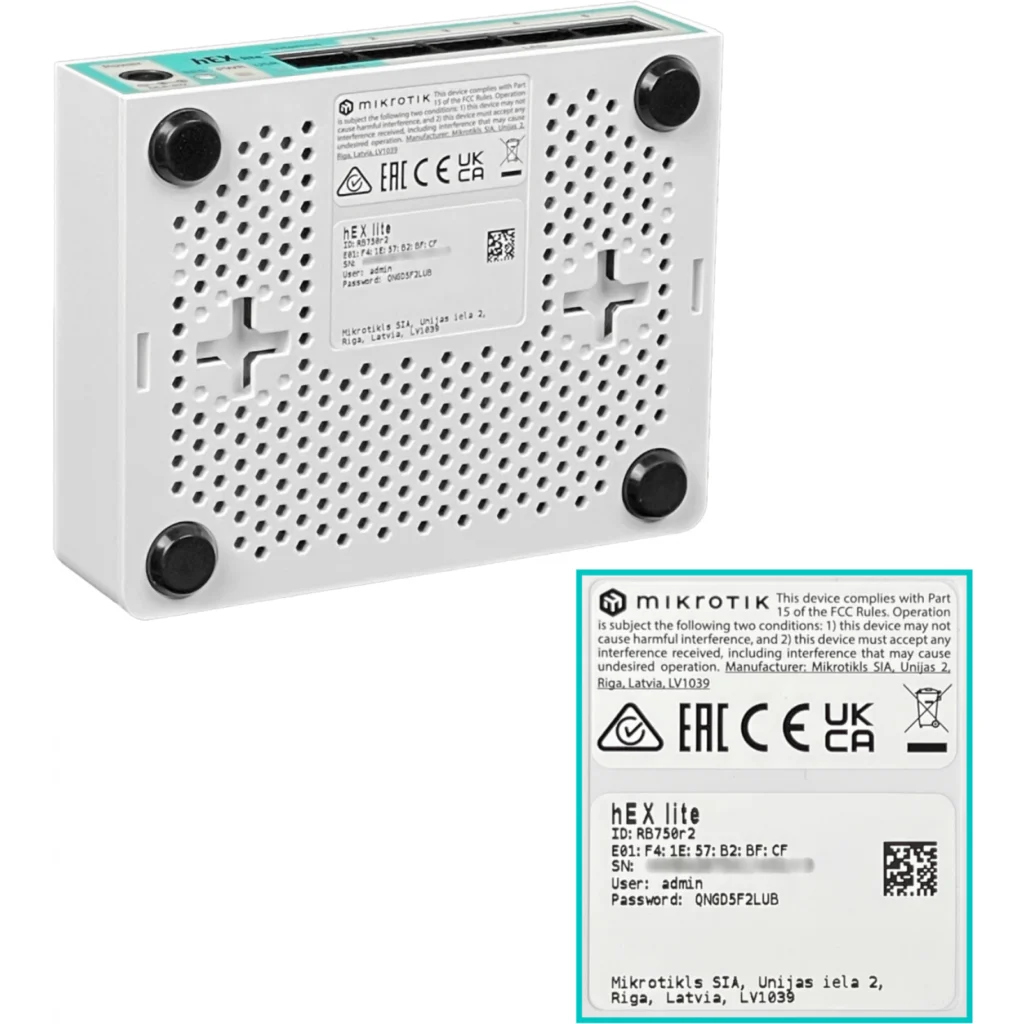 Imagen 7 de MIKROTIK 5-100 L4 850MHZ 64MB CAJAPLASTICA INC-FUENTE-PODER RB750R2