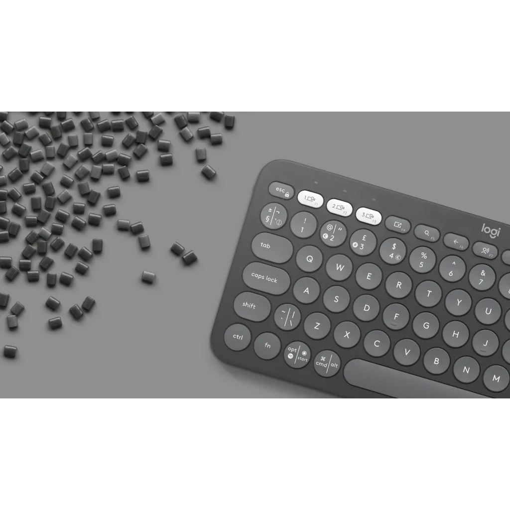 Imagen 6 de Teclado Inalámbrico Logitech Pebble Keys 2 K380S Bluetooth Dongle USB Grafito
