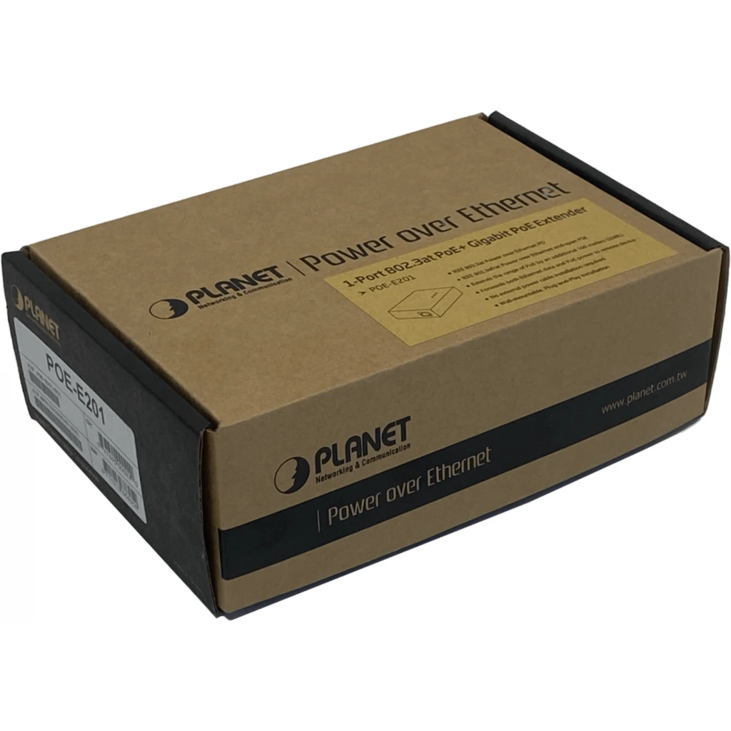 Imagen 3 de Extensor Ethernet Planet POE-E201 IEEE 802.3at 10/100/1000 2*RJ-45 26W