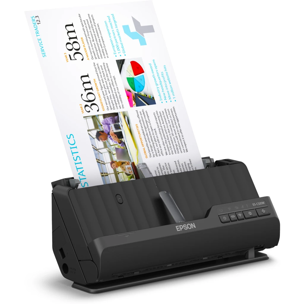 Imagen 3 de Escáner de Escritorio Epson WorkForce ES-C320W, Inalámbrico Doble Faz WiFi USB