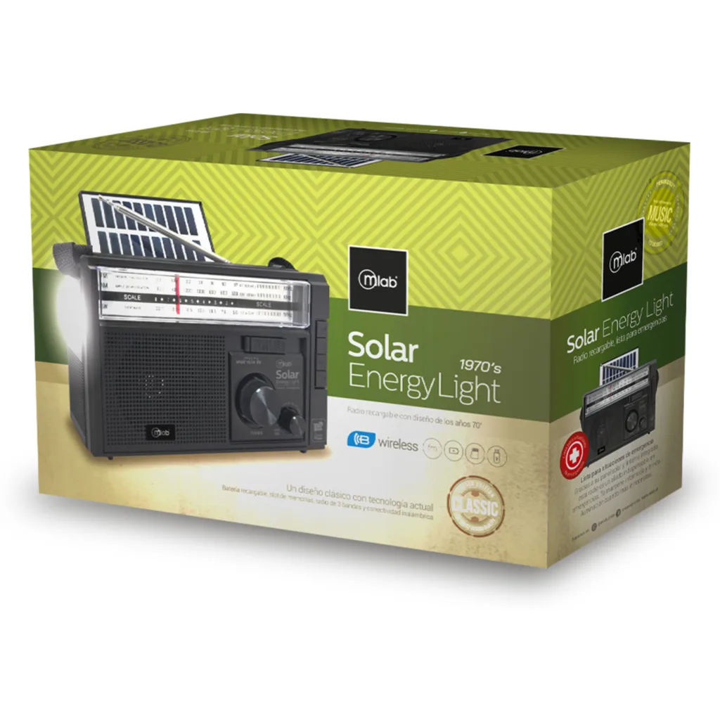 Imagen 4 de MLAB RADIO RETRO SOLAR ENERGY-LIGHT