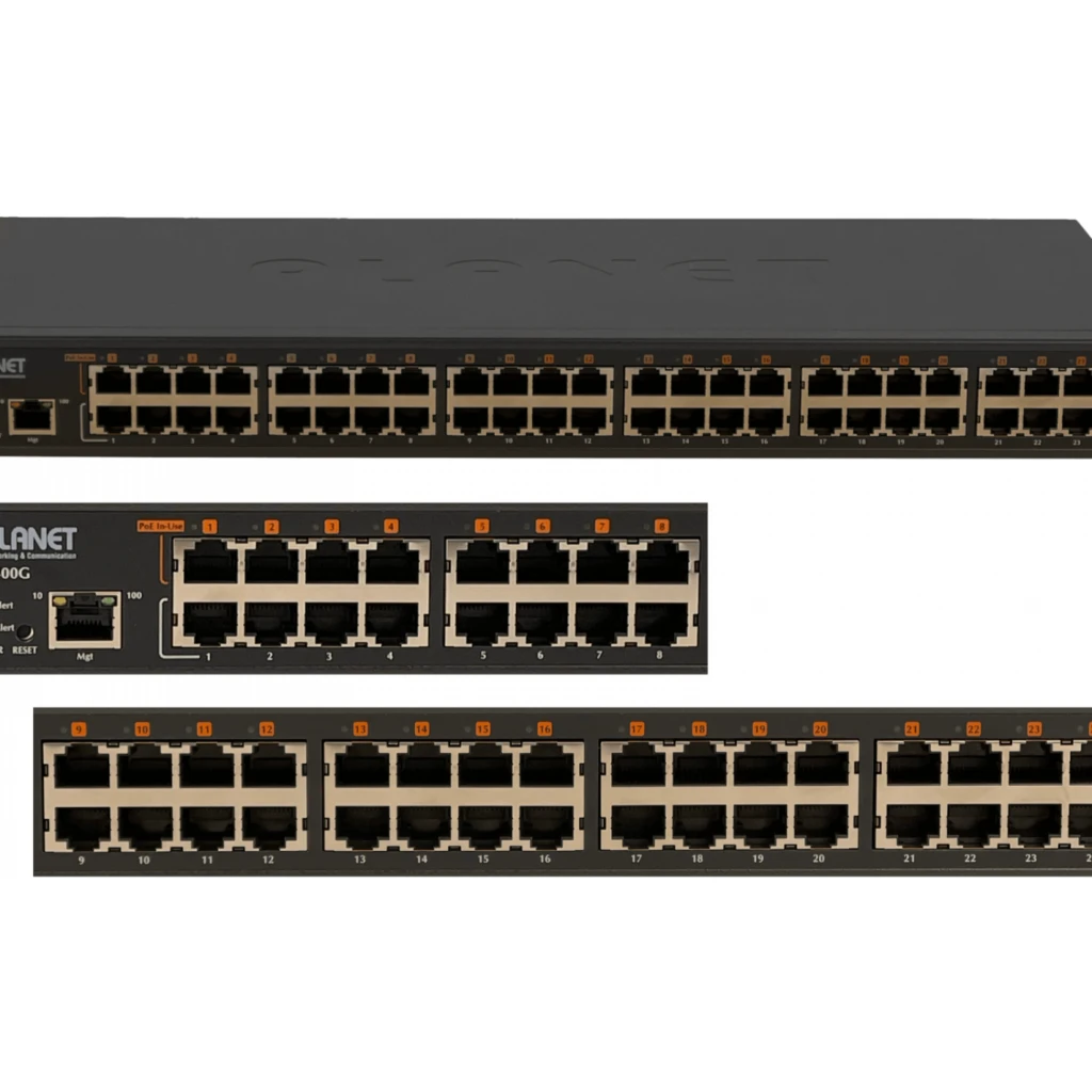 Imagen 3 de PLANET Gigabit HUB-PoE 24-Inyectores Admin-LAN 440W 802.3at/af 48-RJ45