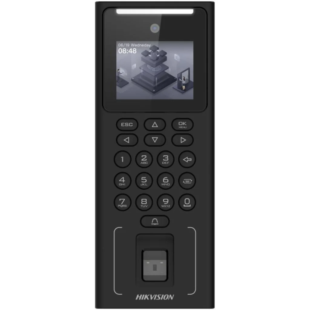 Control de Acceso y Asistencia Hikvision Huella + PIN + Proxy + Rec. Facial Wifi