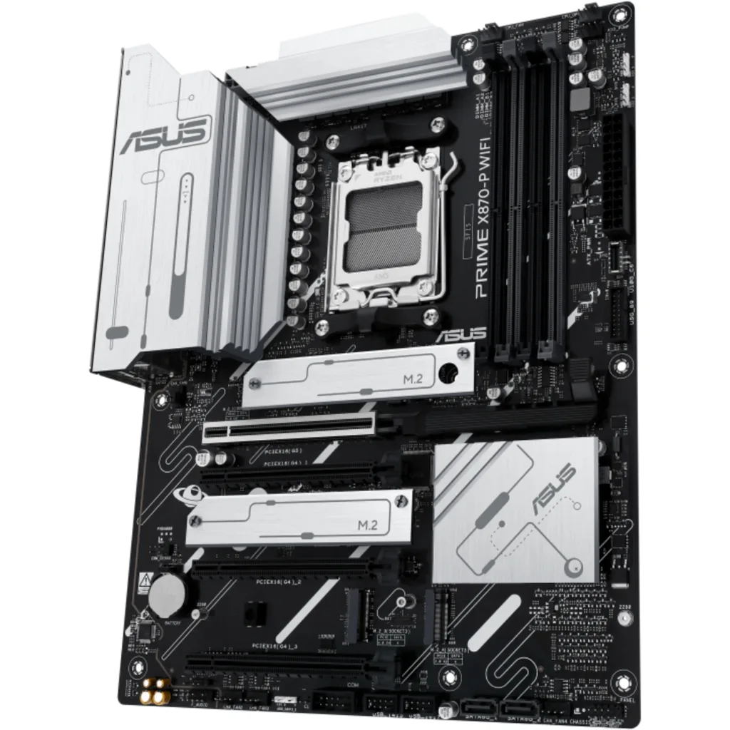 Imagen 3 de Tarjeta Madre Asus PRIME X870-P WIFI AMD AM5 4*DDR5 4*M.2 HDMI USB-C 