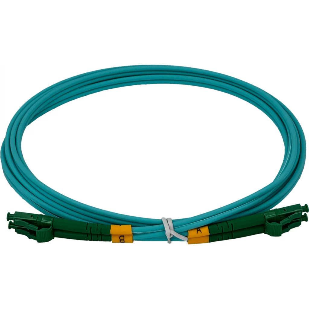 Imagen 1 de 2mt LC/APC-LC/APC OM3 Multimodo MM Duplex Jumper Fibra LSZH