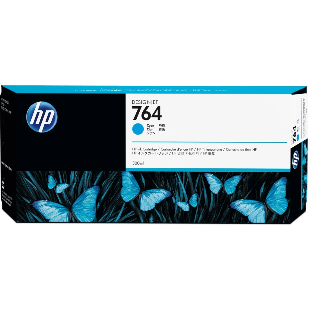 Imagen 1 de Cartridge HP 764 Cyan para Designjet T3500, 300ml