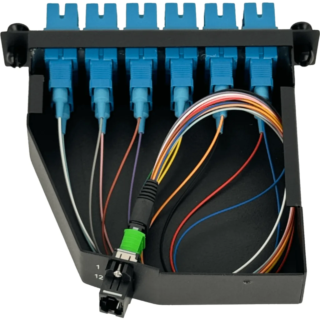 Imagen 2 de 12-SC 1-MPO/M Cassette para/1U-3P 130mm Fibra Pre-Conectorizada
