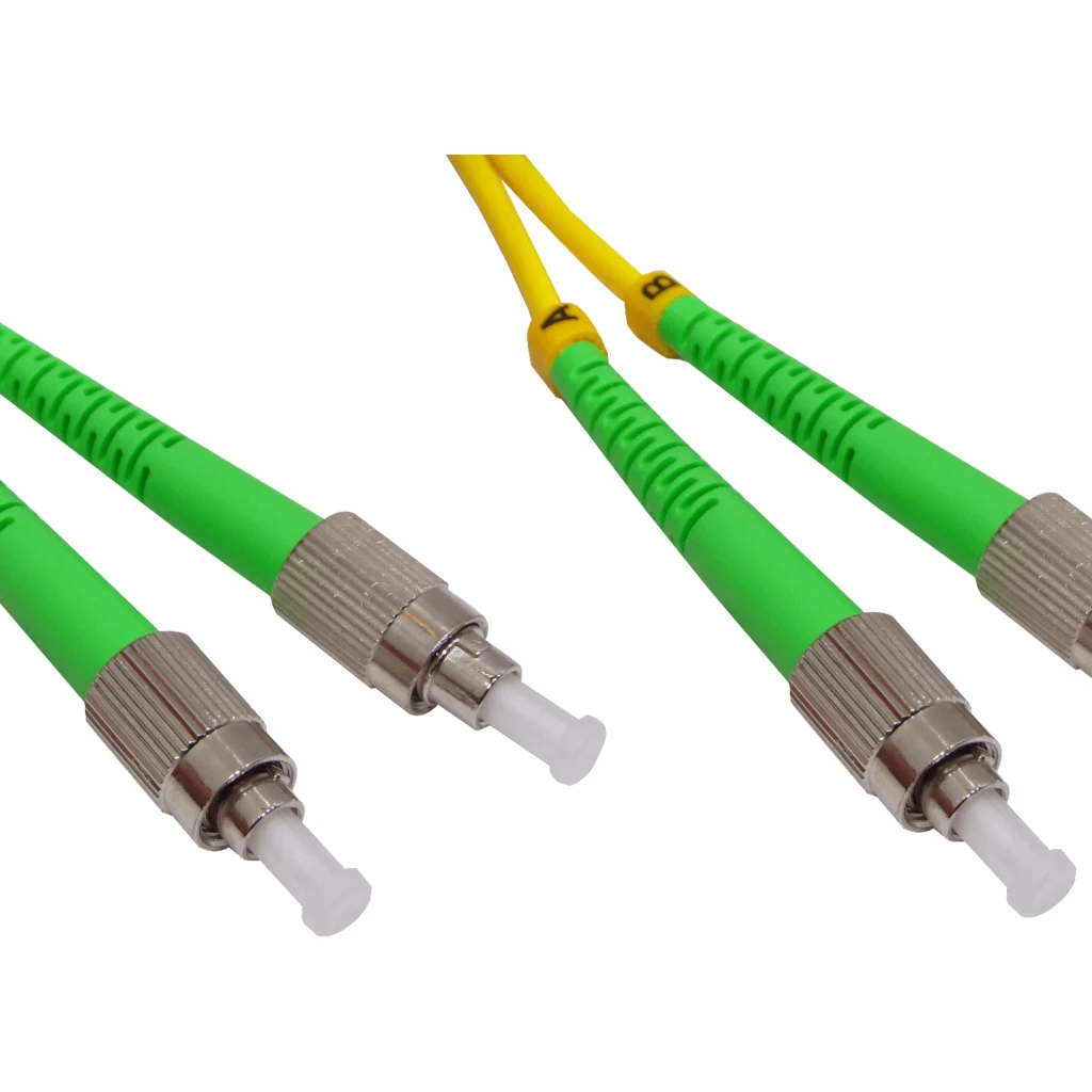 Imagen 1 de 5mt FC/APC-FC/APC MonoModo SM Duplex Jumper Cable Fibra 9/125um 3mm 