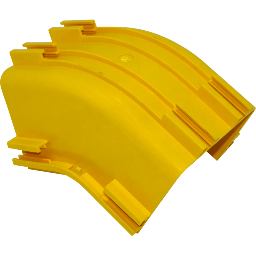 Imagen 2 de 120x100mm Angulo 45o Interior Amarilla PC+ABS LSZH Macho