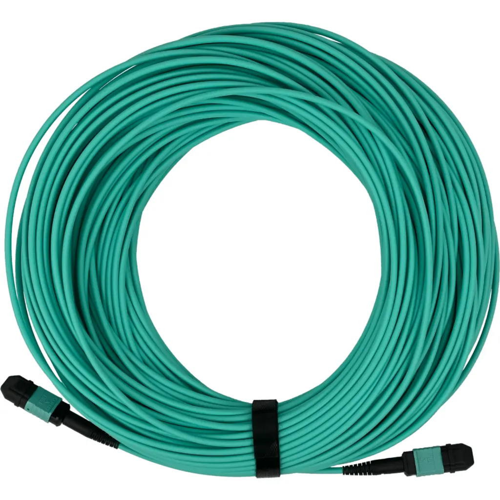 LSZH 40mt OM4 MPO-MPO 12-Fibras Type-B Multimodo MM Jumper Fibra