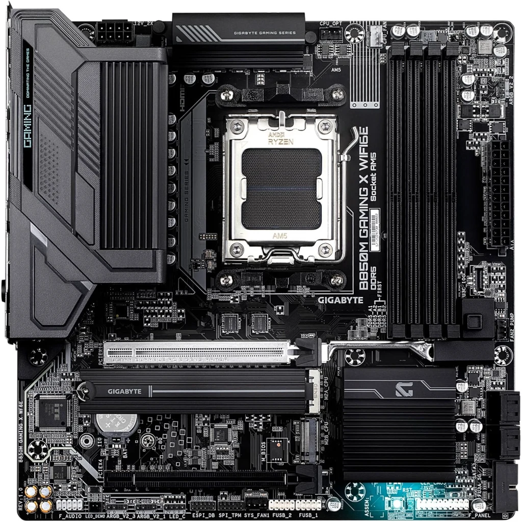 Imagen 5 de Tarjeta Madre Gigabyte B850M Gaming X WIFI6E AM5 4*DDR5 HDMI DP LAN WIFI6E m-ATX