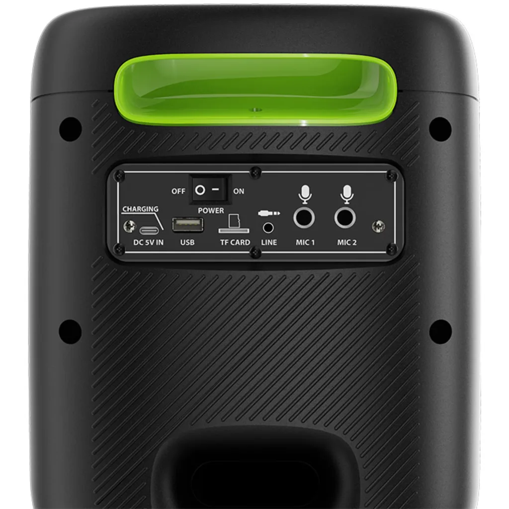 Imagen 10 de Klip Xtreme - Speaker system - Black - KLS-655-2M Two wireless mic