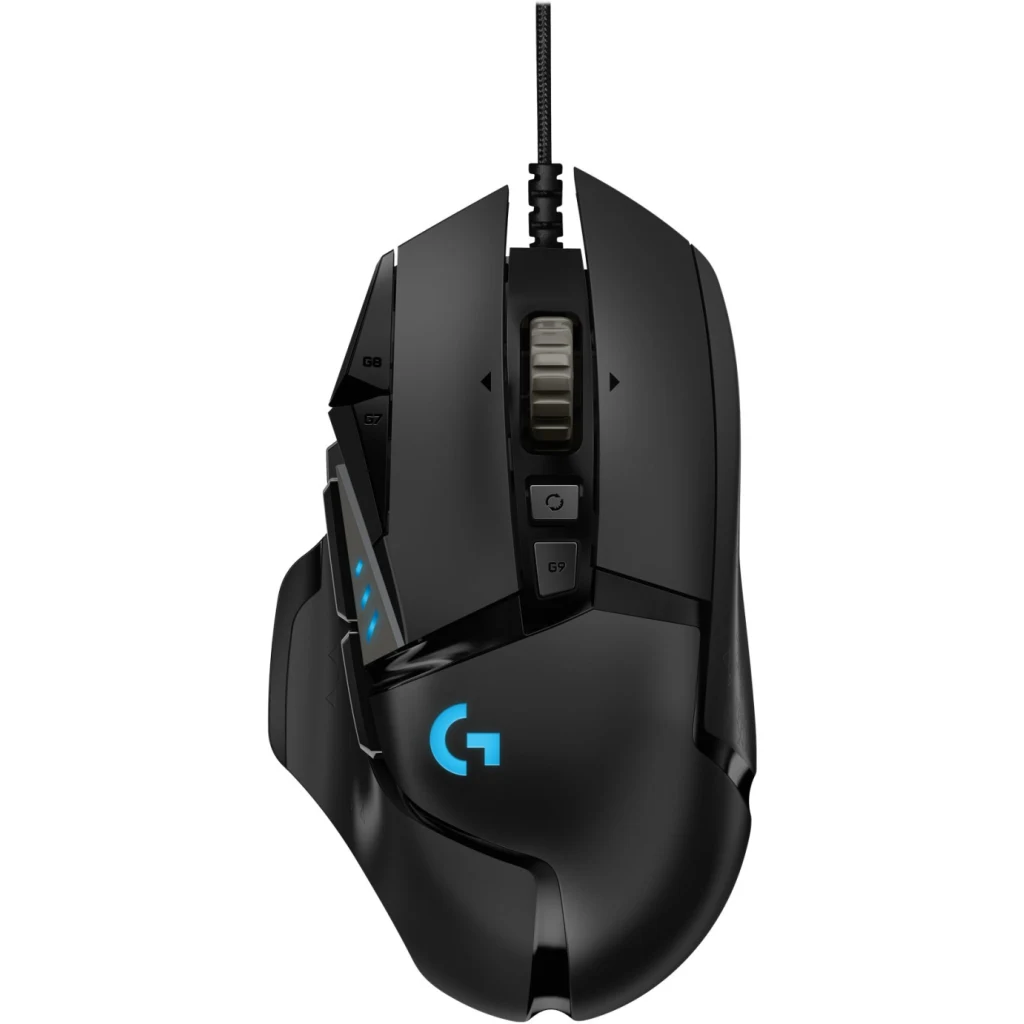 Mouse Gamer Alámbrico Logitech G502 Hero Óptico 16000dpi 11 Btns USB LED Negro