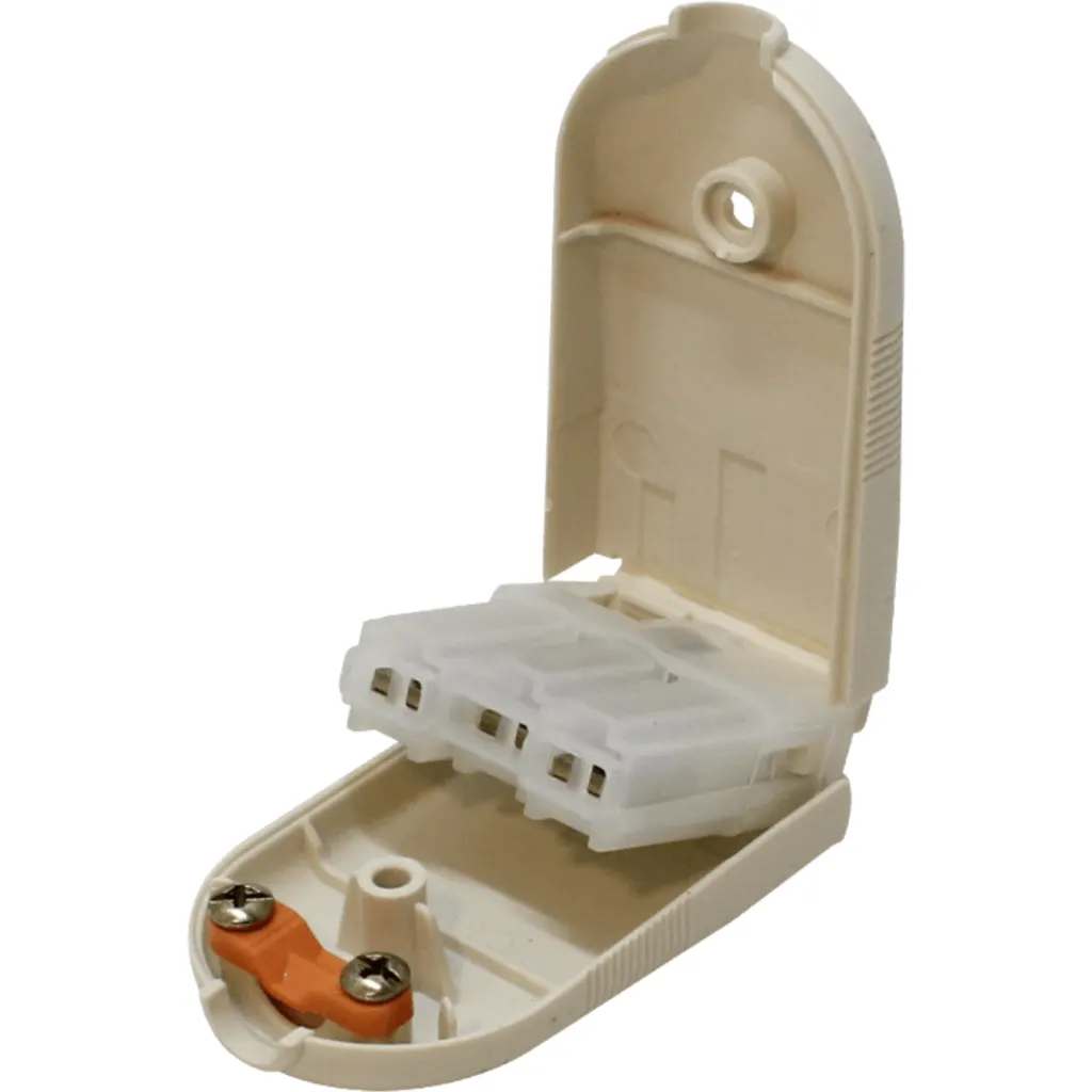 KALOP Hembra 2P+T Blanco 10A Enchufe Volante con-Tierra KL44422