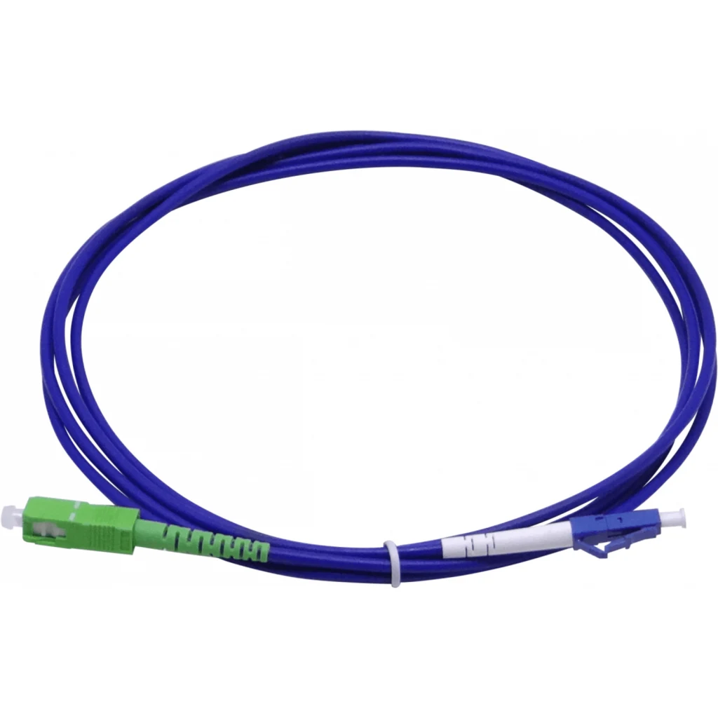 Imagen 2 de LSZH Blindado 2mt LC/UPC-SC/APC SM Simplex JumperFibra 3.0mm 9/125um
