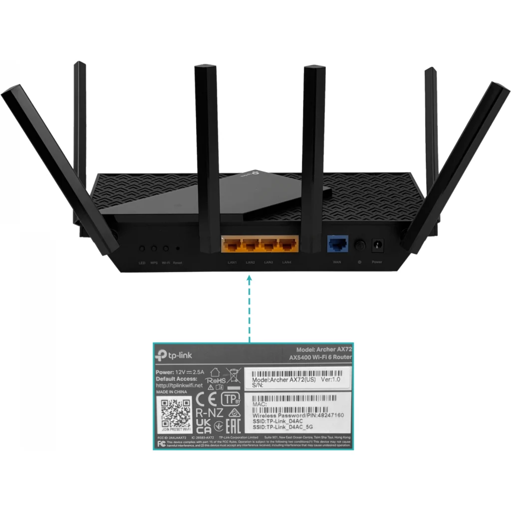 Imagen 2 de TP-LINK AX5400 4-LAN 1-WAN 5GHz+2,4GHz 4804+574mbps 6-antena USB WiFi6