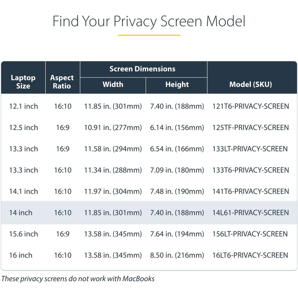 Imagen 6 de Filtro de Privacidad Tactil de 14in