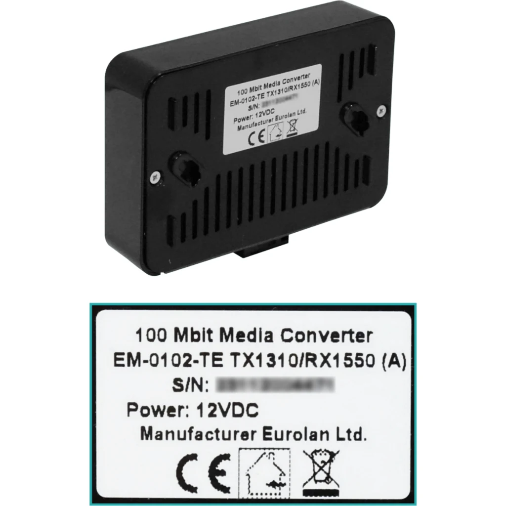 Imagen 5 de EUROLAN Kit-WDM SM 1-SC 1310/1550nm 20km 2-100mbps 3portSwitch Fibra