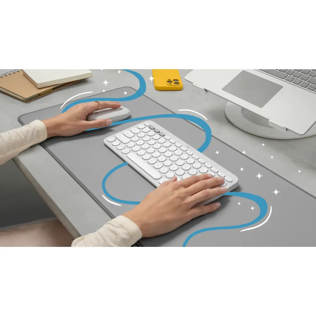 Imagen 9 de Teclado Inalámbrico Logitech Pebble Keys 2 K380S Bluetooth Dongle USB Blanco