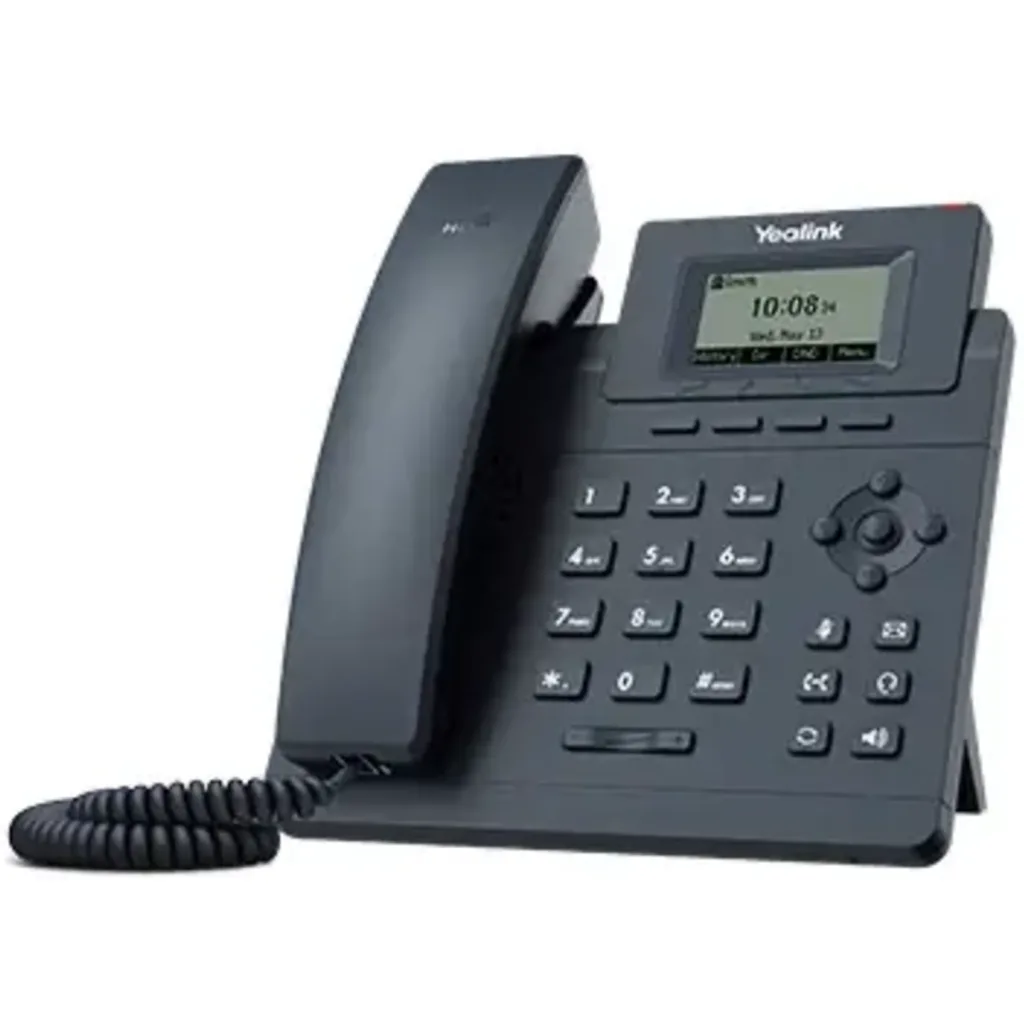 Teléfono Yealink SIP-T30P de 1 Línea 2 Ports Red POE Conferencia 5 Vías LCD 2.3"